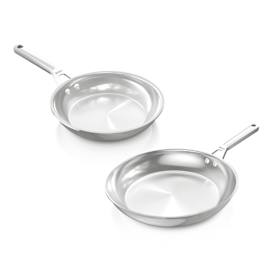 Ensemble 2 poêles à frire en acier inoxydable Ninja EverClad C92000EUI photo du produit