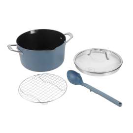 Ninja Foodi 8-in-1 PossiblePot with ZEROSTICK [Blue Macaroon] CW202BLUK product photo Side New M