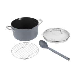 Ninja Foodi 8-in-1 PossiblePot with ZEROSTICK [Sea Salt Grey] CW202GYUK product photo Side New M