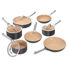 Exclusive Ninja Extended Life Ceramic Cookware Bundle - 7 Piece Set CW926BNUK product photo Side New M