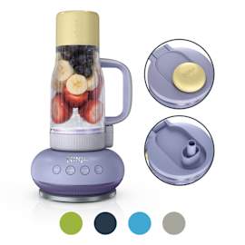 Ninja BlendBoss Standmixer mit To-Go-Becher – Lavendel/Gelb DB351EUPR Produktbild Side New M