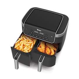 Ninja DualZone Heißluftfritteuse mit 2 Schubladen – DZ801EU Produktbild Side New M