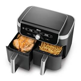 Ninja DualZone XL-Heißluftfritteuse mit 9,5 l und 2 Schubladen - DZ901EU Produktbild Side New M