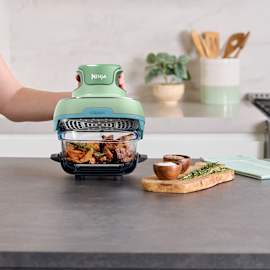 Air Fryer modulaire en verre Ninja CRISPi - Vert et Bleu FN101EUGNBL photo du produit Side New M