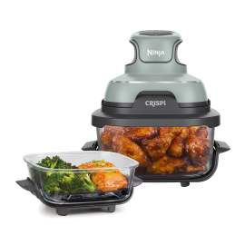 Ninja CRISPi 4-in-1 Tragbare Glas-Heißluftfritteuse Sage - FN101EUSG Produktbild Side New M