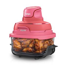 Ninja CRISPi 4-in-1 Portable Small Glass Air Fryer – Cherry Crush FN101UKDR product photo Side New M