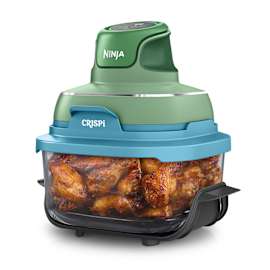 Ninja CRISPi 4-in-1 Portable Small Glass Air Fryer – Mint Pond FN101UKGNBL product photo Side New M