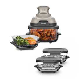 Air Fryer modulaire en verre Ninja CRISPi Beige avec 4 récipients FNST2REC photo du produit Side New M