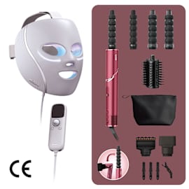 Pack Masque LED CryoGlow Lilas et Styler & Sèche-Cheveux FlexStyle Cerise Noire photo du produit Side New M