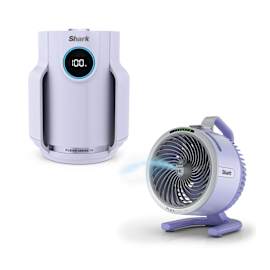 Purificateur d’air Compact Pro Shark et Ventilateur brumisateur Shark FlexBreeze HydroGo - Lavande photo du produit