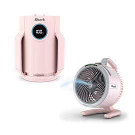 Purificateur d’air Compact Pro Shark et Ventilateur brumisateur Shark FlexBreeze HydroGo - Rose photo du produit