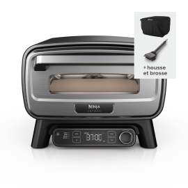 Four à pizza électrique d’extérieur avec fonction Air Fryer Ninja Artisan avec housse et brosse photo du produit Side New M