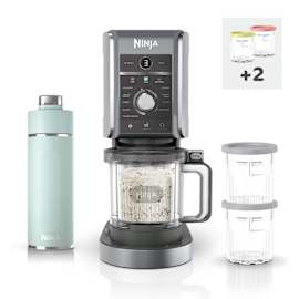 Gelatiera Ninja Creami DELUXE (Set con 4 vasetti e borraccia) NC502EUB2DW product photo Side New M