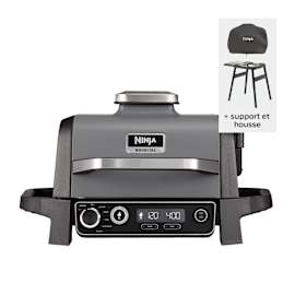 Barbecue électrique & Fumoir Ninja Woodfire avec support et housse photo du produit Side New M