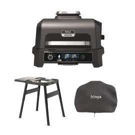 Ninja Woodfire Pro XL Electric BBQ Grill & Smoker (OG850EU) - bundel inclusief Standaard en Afdekhoes productfoto