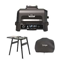 Ninja Woodfire Pro XL Electric BBQ Grill & Smoker (OG850EU) - bundel inclusief Standaard en Afdekhoes productfoto Side New M
