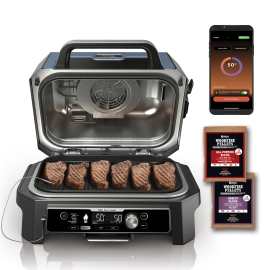 Barbecue électrique et fumoir Ninja Woodfire Pro Connect XL OG901EU photo du produit Side New M