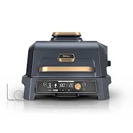 Ninja Woodfire Pro Connect XL Electric BBQ Grill & Smoker with Cover - Blue & Gold product photo Side New M