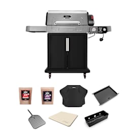 Ninja FlexFlame Outdoor Cooking System Ultimate 5-in-1 Bundle - Black & Stainless Steel product photo Side New M