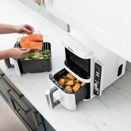 Ninja Double Stack XL 2-skuffer Air Fryer 9,5L – Hvid SL400EUWH produktfoto Side New M
