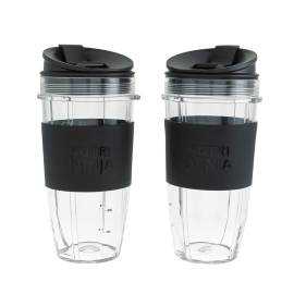 Pack de 2 vasos de 650ml con bandas de silicona product photo Side New M