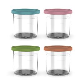 Tarrinas con tapas de colores (4 unidades) para CREAMi NC300EU product photo