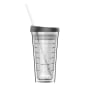 Bicchiere da 530 ml con cannuccia product photo Side New S