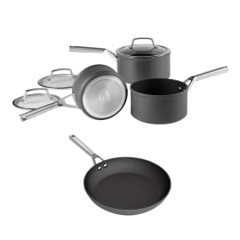  Ninja Foodi ZEROSTICK 5-Piece Pan Set, [C35000UK] Hard Anodised  Aluminium, Non-Stick, Induction Compatible, Dishwasher Safe: Home & Kitchen