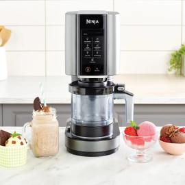  Ninja NC299AMZ CREAMi - Máquina para hacer helados, para  gelato, mezclas, batidos, sorbete, cuencos de batidos y más, 7 programas de  un solo toque, con (1) recipiente de pinta y tapa