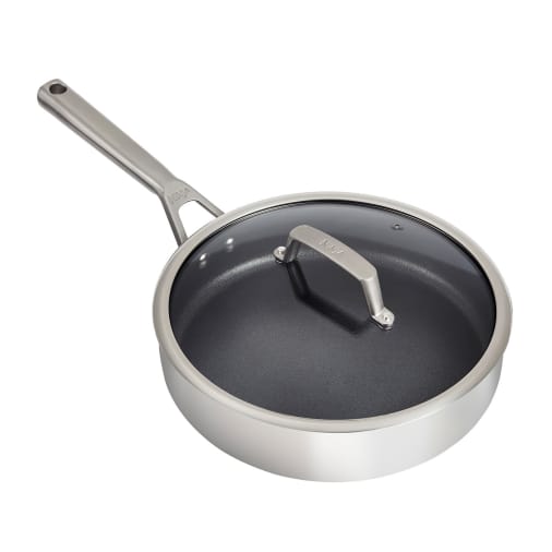 Ninja ZEROSTICK Stainless Steel 26cm Saute Pan with Lid - C60126UK at Ninja Kitchen