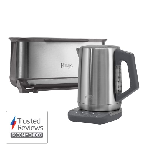 Stainless Steel Kettle and Toaster Set