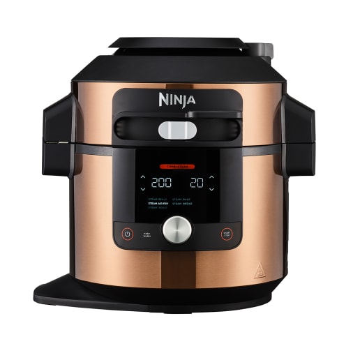 Ninja Deluxe Black & Copper Foodi MAX 15-in-1 SmartLid Multi-Cooker with Smart Cook System 7.5L...