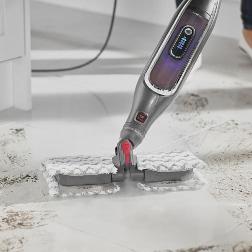 Shark Automatic Klik n' Flip Steam Mop pour sols durs avec contrôle intelligent de la vapeur 2 tampons de nettoyage lavables et flacon de remplissage 350 ml cordon de 6 S6003EU - vue 5