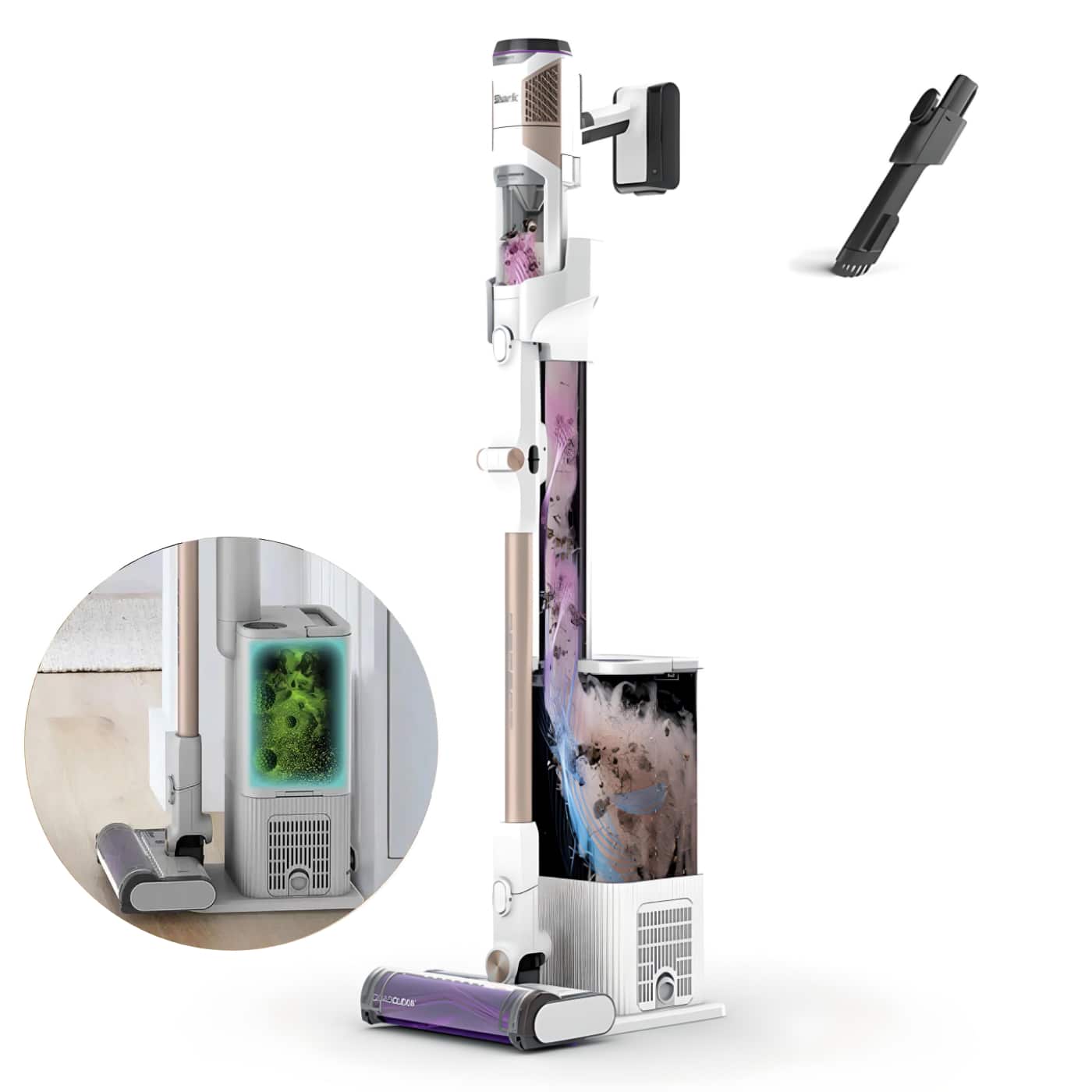 Aspiradora sin cable Shark Detect Pro, con Vaciado automático (Una batería)