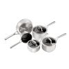 Exclusive Ninja ZEROSTICK Stainless Steel Cookware Bundle - 6-Piece Set