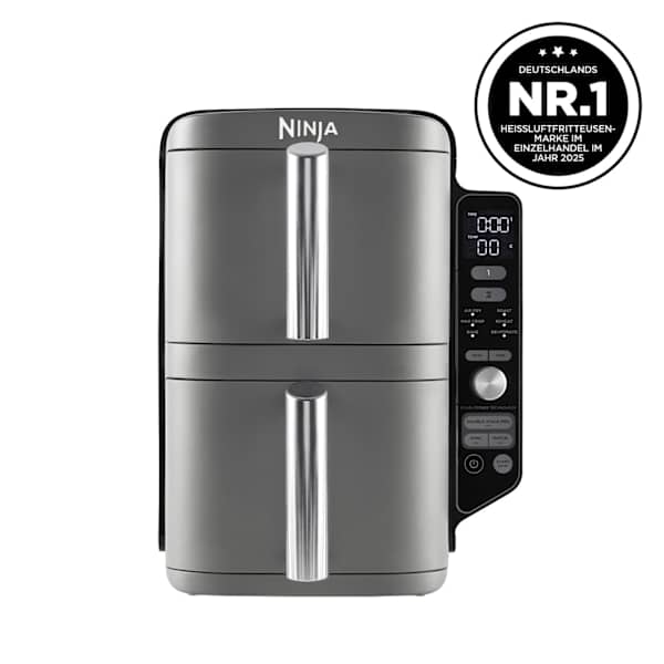 Ninja Double Stack XL 2-Ebenen Heißluftfritteuse 9,5 L SL400EU