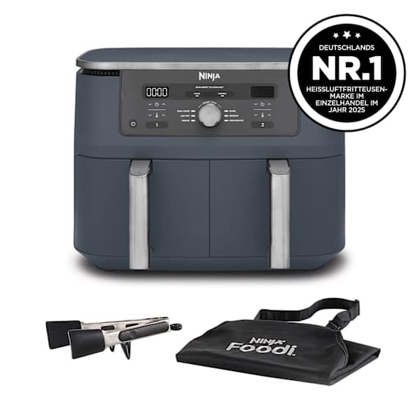Ninja MAX 6-in-1 Dual Zone Heißluftfritteuse 9,5 L – Cyber Space DZ400EUCYD