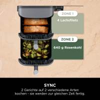 GINOYA Airfryer Silikon-Einsätze Für Ninja Double Stack - 2-tlg. Set