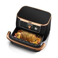 Carta Da Forno Per Friggitrice Ad Aria Ninja Foodi Flexdrawer - 150 Pezzi, Antiaderente