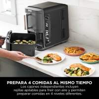 Freidora de aire Vertical Double Stack XL, con 2 cajones superpuestos y termómetro de cocción digital (9,5 L) SL451EU Freidora de aire Vertical Double Stack XL, con 2 cajones superpuestos y termómetro de cocción digital (9,5 L) SL451EU