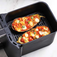 Air Fryer Crisper Plate for Ninja AF100 to AF150 and Ninja Pressure, Air Fryer Grill Pan Plate for Ninja FD302 FD401 Foodi OP300 to OP500, Air Fryer Accessories, Non-Stick Coating, Dishwasher Safe