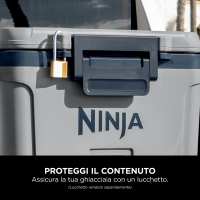 Ghiacciaia rigida Ninja FrostVault 28L con coperchio in grigio