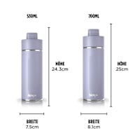 Ninja Thirsti Waterfles en Veldfles 700 ML met Lekvrij Deksel. Koolzuurhoudende, Koude en Warme Dranken. Ideaal voor Reizen & Sporten, Geïsoleerde, Roestvrijstalen, Dennengroen, DW2401EUUKEM