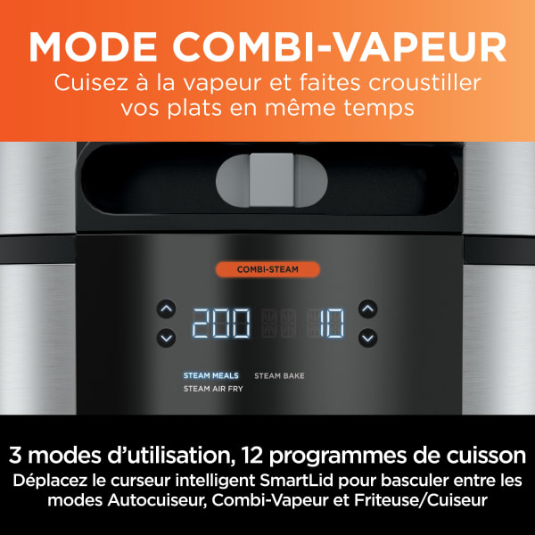 Multicuiseur SmartLid 12en1 Foodi Max Argenté - NINJA - OL650EU 