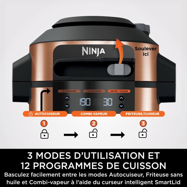 Multicuiseur NINJA Foodi Max SmartLid 12-en-1 OL650EU