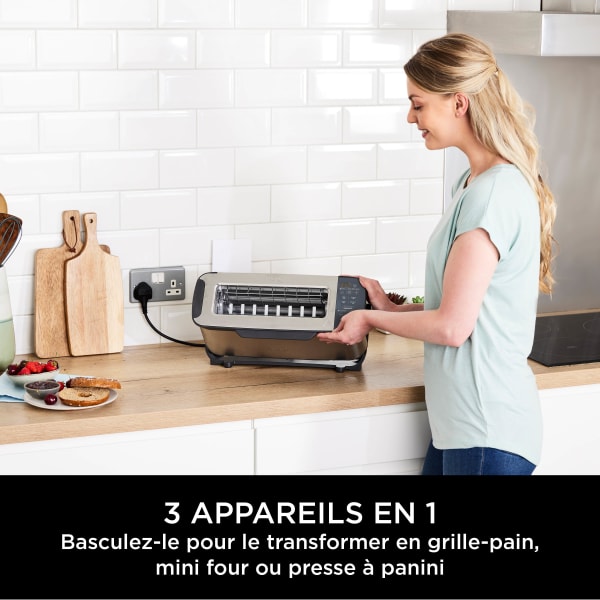 Grille pain 3 en 1 Inox Ninja Foodi ST202EU