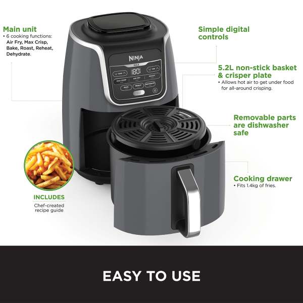 The Complete Ninja Air Fryer Max XL Cookbook: Affordable, Easy