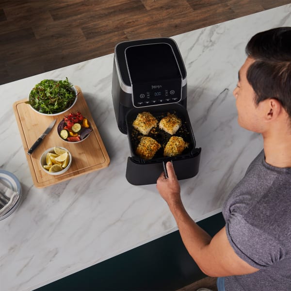 CREATE Fryer Air Pro Large Hot Air Fryer 6.2 L White with Timer