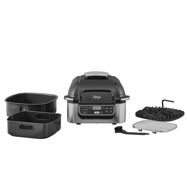  Ninja Foodi 5-in-1 Indoor Grill w/ 4-Quart Air Fryer with  Roast, Bake, Dehydrate : Home & Kitchen