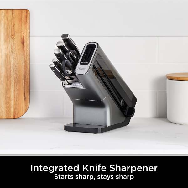 Ninja Foodi StaySharp Knife Block with Integrated Sharpener 6-Piece Set  [K32006UK]